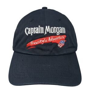 Captain Morgan Freestyle Adventure Baseball Cap Black One Size Embroidered RP